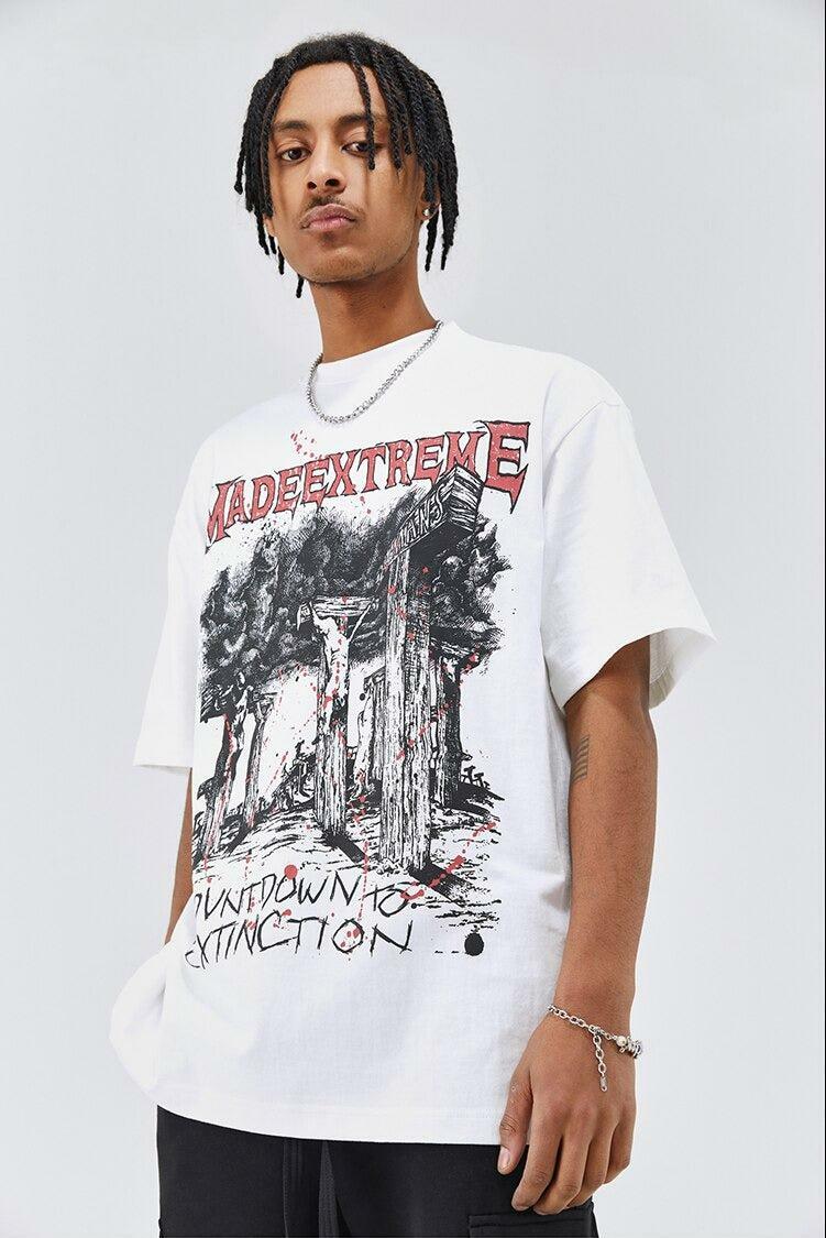 Countdown to Extinction Y2K Tee: Vintage 90s Grunge Aesthetic for Summer Outfits