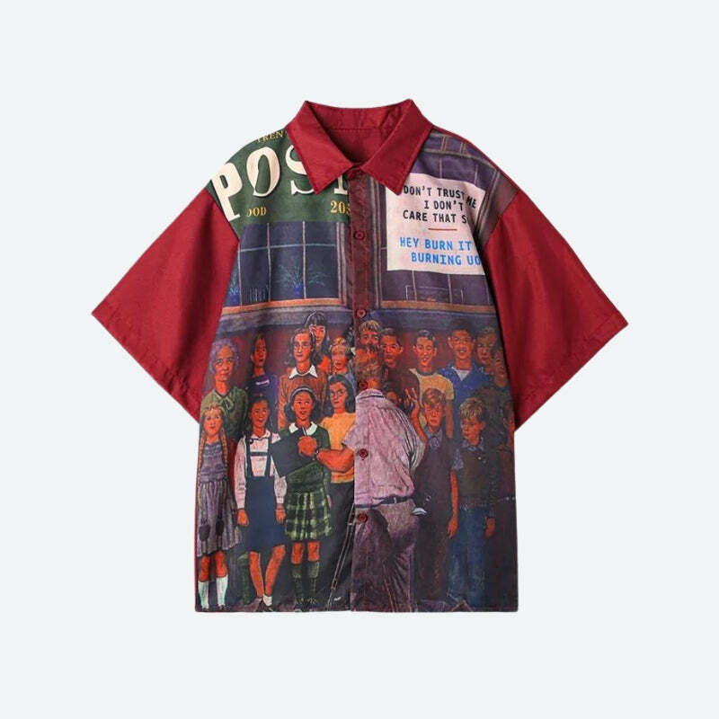 Vintage Y2K Teacher & Students Shirt - Retro 90s Aesthetic, Grunge Style, Cute Outfit Idea