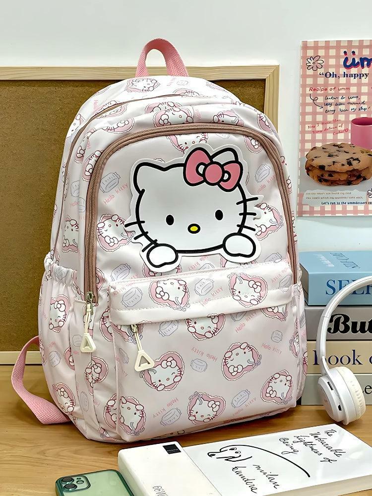 Y2K Aesthetic Sanrio Characters Backpack - Cute 90s Style Bag for Summer Outfits & Rave Looks