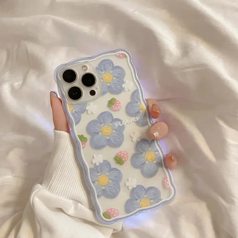 Y2K Aesthetic Soft Girl Floral Clear Phone Case - Cute Summer Outfit Accessory