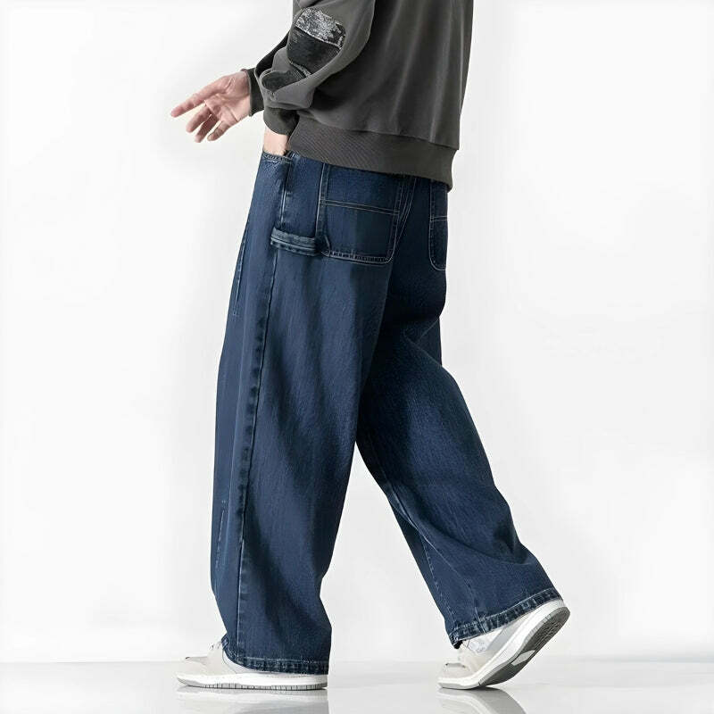 Y2K Baggy Denim Jeans: Vintage 90s Grunge Style for Effortless Summer Outfits