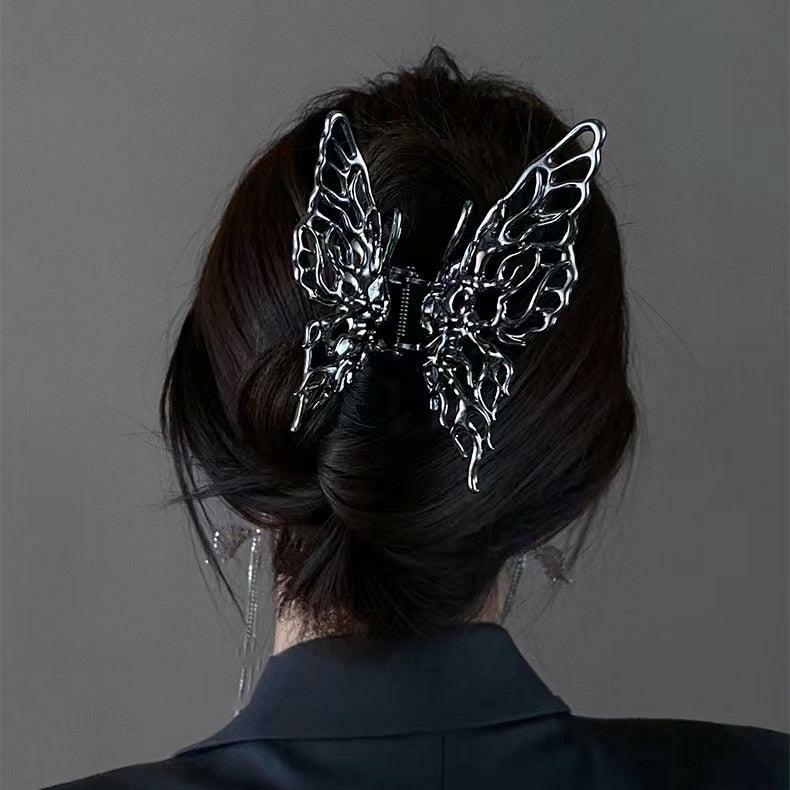 Y2K Butterfly Hair Clip - Trendy Accessory for 90s Fashion, Grunge Aesthetic & Summer Outfits