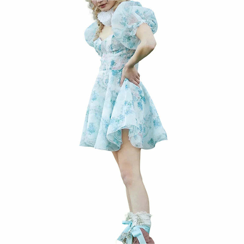 Y2K Coquette Aesthetic Summer Dress - Cute Pastel Goth Style for Effortless Elegance