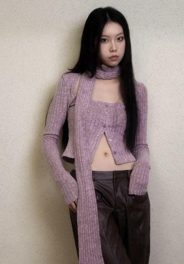 Y2K Corduroy Cropped Cardigan for Grunge Aesthetic & Summer Outfits, Trendy Layering Piece