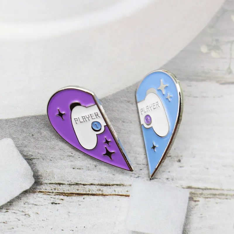 Y2K Heart Shaped Pins for Grunge Aesthetic, 90s Fashion, and Cute Outfit Ideas