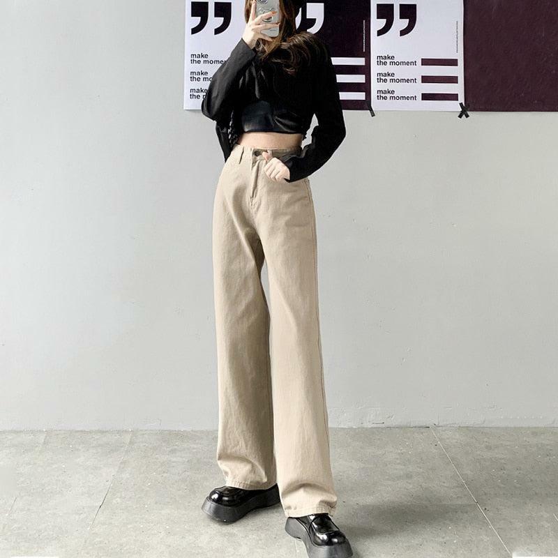 Y2K High Waist Denim Cargo Pants - Grunge Style for Summer Outfits & Aesthetic Looks