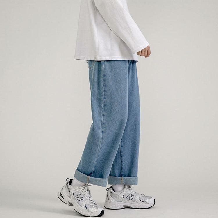 Y2K-Inspired Straight Leg Baggy Jeans for Effortless 90s Grunge Aesthetic Outfits