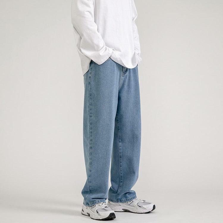 Y2K-Inspired Straight Leg Baggy Jeans for Effortless 90s Grunge Aesthetic Outfits