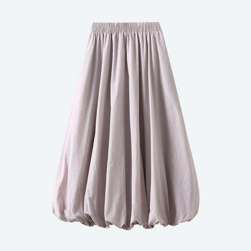 Y2K Pastel Bubble Midi Skirt - Cute Summer Outfit, Coquette Aesthetic, 90s Fashion Vibes