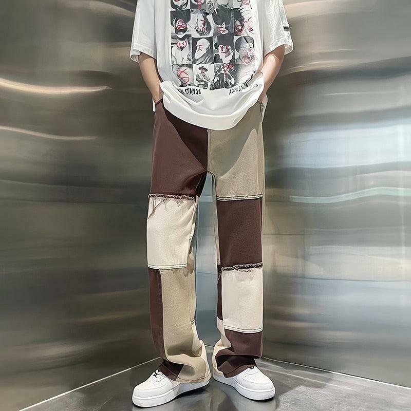 Y2K Patchwork Cargo Pants - Trendy 90s Grunge Style for Summer Outfits & Aesthetic Looks