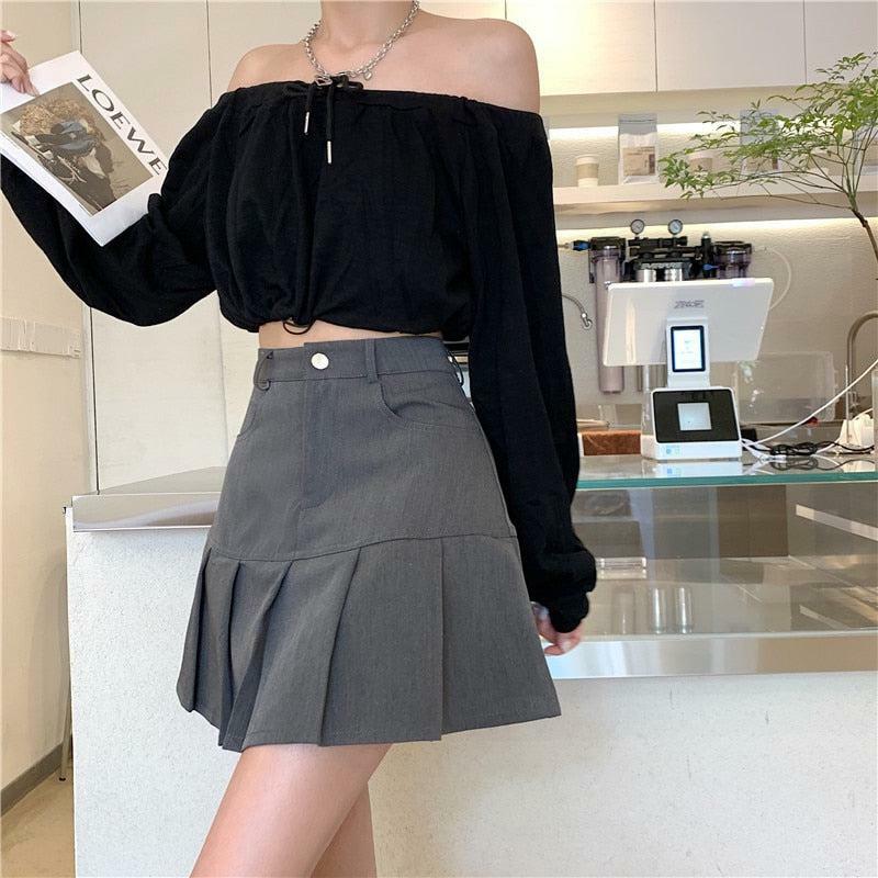 Y2K Pleated College Mini Skirt - Trendy 90s Fashion, Grunge Aesthetic, and Cute Outfit Ideas