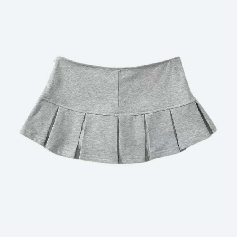 Y2K Pleated Micro Mini Skort - Trendy Summer Outfit, Grunge Aesthetic, Cute & Stylish