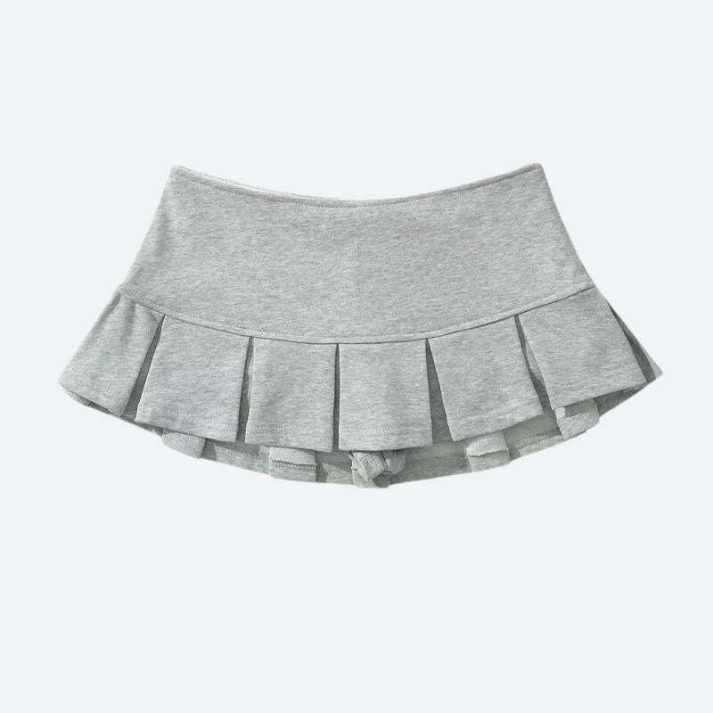 Y2K Pleated Micro Mini Skort - Trendy Summer Outfit, Grunge Aesthetic, Cute & Stylish