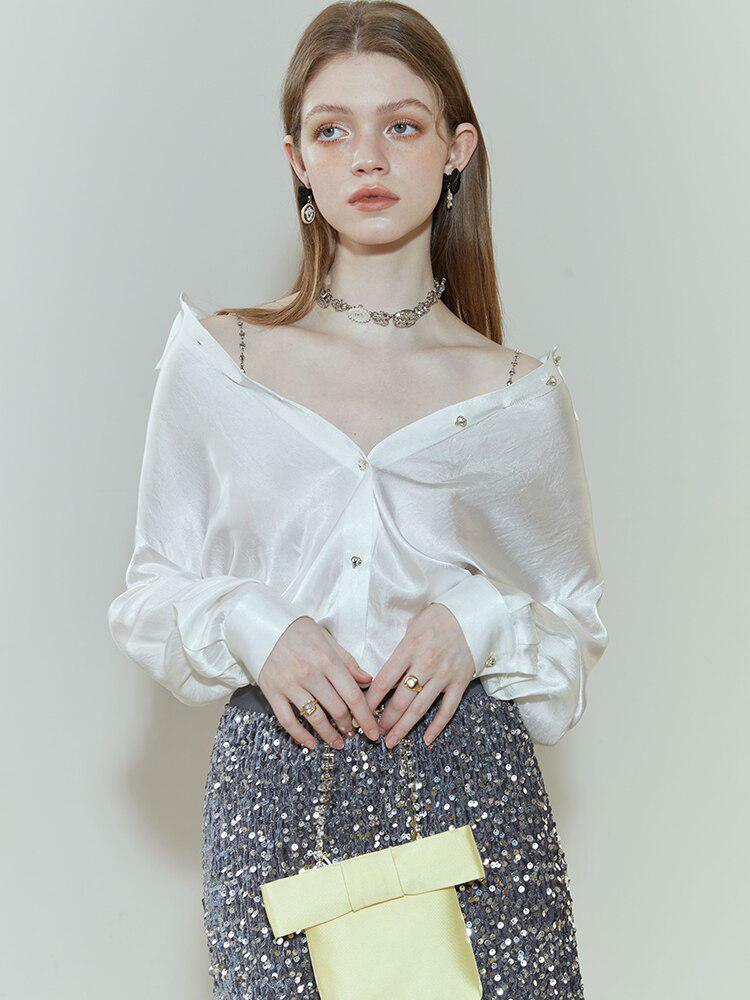 Y2K Satin Blouse: Chic 90s Fashion Top for Summer Outfits & Grunge Aesthetic Looks