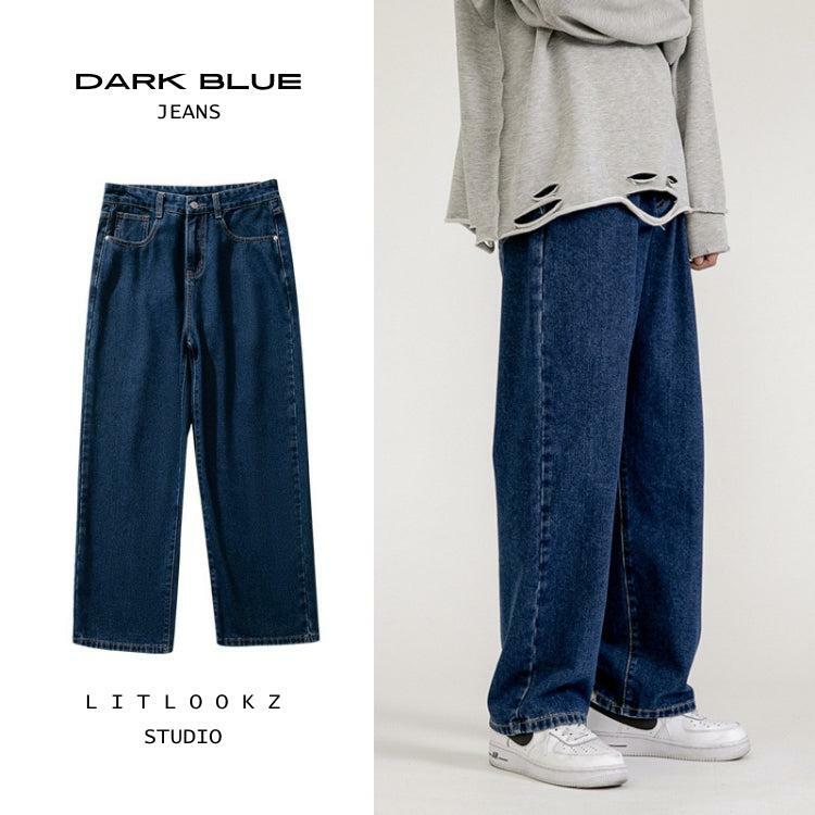 Y2K Washed Baggy Jeans for Grunge Aesthetic, 90s Fashion, and Summer Outfits